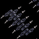 10PCS Fixed Silicon Clip for 8mm Waterproof 3528 3014 5050 LED Strip Light Bracket Clamp with Screws