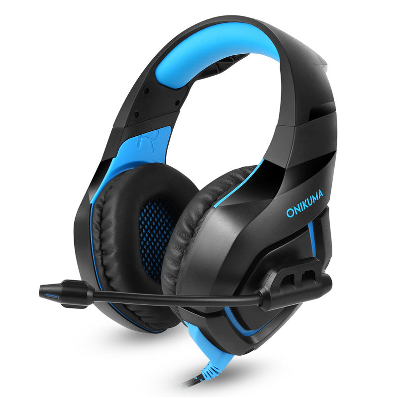 ONIKUMA K1-B Single Plug Stereo Gaming Headset In-line Control Hi-Fi Headphone With Mic for PS4 Xbox One
