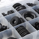 125Pcs Black Rubber Grommet Seals Washer O-Ring Waterproof Ring