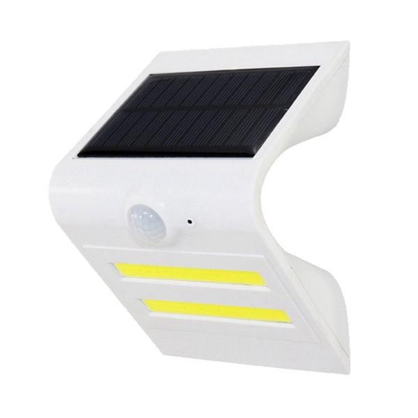 Solar Power PIR Motion Sensor COB LED Wall Light Outdoor Waterproof Garden Lamp