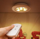 Wireless Remote Control Bright LED Night Light Battery Powered Ceiling Lamp for Kitchen Cabinet