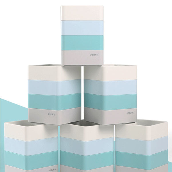 Deli 9125 Music Element Minimalist Pen Holder ABS Resin Anti-Dirty Durable Student Pencil Gel Pen Storage