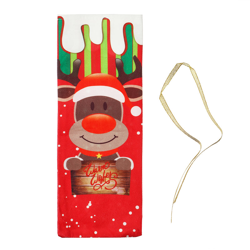 Santa Christmas Candy Bags Wine Stocking Bottle Carrier Gift Christmas Packing Bag Decoration