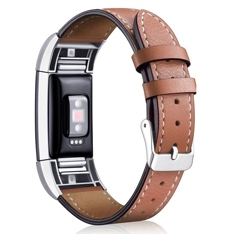 Bakeey Replacement Leather Strap Watch Band for Smart Watch Fitbit Charge 2