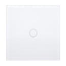 Aodu 433MHz White 1 2 3 Channel 86 Wall Touch Remote Control Switch Wireless RF Transmitter Tempered Glass Panel