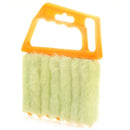 Microfibre Window Shutters Cleaning Brush Vents Clean Air Conditioning Cleaner with 7 Slat Handheld