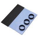 Aluminum Cooling Heat Sink Thermal Pad Black For SM961 960PRO M.2 NGFF NVMe 2280