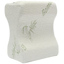 Soft Memory Foam Leg Knee Pillow White Bamboo Fiber Cover Back Aches Night Bed Pillow