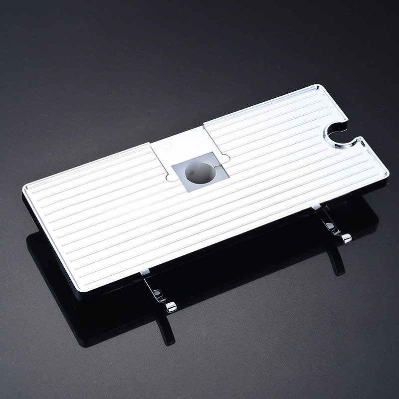 Bath Towel Tray Home Single Tier Shampoo Shower Head Holder Bathroom Shelf Shower Storage Rack