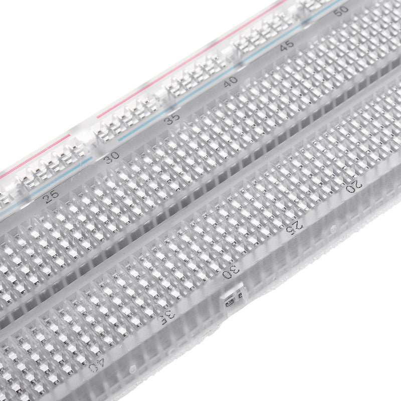 730 Holes Transparent Breadboard Protoboard DIY Kit Universal PCB Circuit Board Solderless