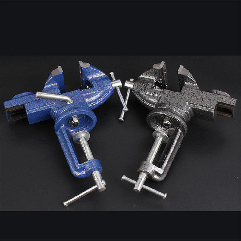 50/60/70/80mm Upgraded 360 Degree Swivel Clamp Base Vise Woodworking Table Top Clamp Vice with Anvil