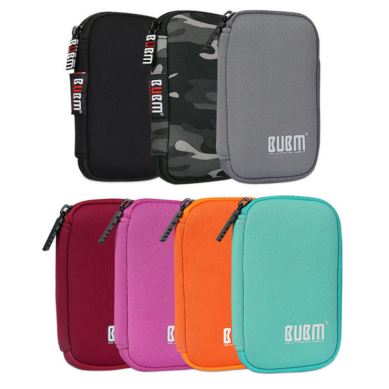 BUBM 6/9 USB Drive Shuttle Case Portable USB Flash Drives Storage Bag Carrying Case Holder Pouch Pro