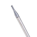 Drillpro 10pcs 2.5mm HRC55 TiAlN 2 Flutes End Mill Cutter Tungsten Carbide Milling Cutter CNC Tool