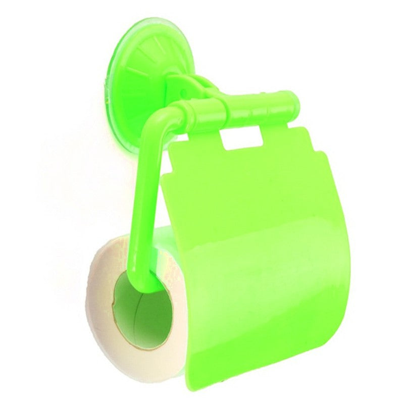 Toilet Paper Holder Suction Cup Tissue Roll Stand Bathroom Rack