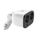 HOCO Z28 Dual USB Car LED Mobile Phone Charger 3.1A Charger Digital Display Car Charger
