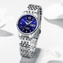 Fashion Business Ladies Dress Women Full Steel Luminouds Display Quartz Watch