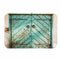 180cm x 180cm Rustic Wooden Barn Door Bathroom Waterproof Fabric Shower Curtain Flannel Bathroom Mat