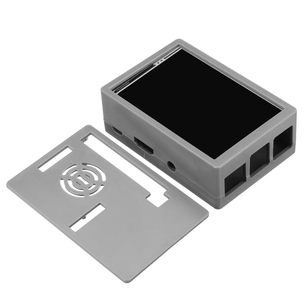 3.5 Inch TFT Touch Screen LCD Display + Gray ABS Case For Raspberry Pi B+/2B/3B/3B+