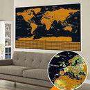Scratch Off Map Interactive Vacation Poster World Travel Maps