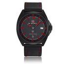 NAVIFORCE 9104 Genuine Leather Quartz Watch Casual Style Male Wristwatch
