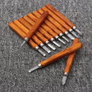 12Pcs Wood Carving Wood Working Hand Chisel Set Professional Lathe Gouges Tool