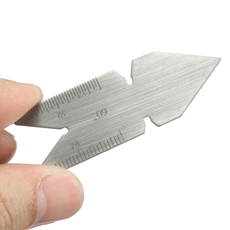 UK 55 / ISO Metric 60 / USA 60 Center Gauge Screw Cutting Thread Pitch Measuring Lathe Tool