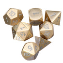 Pure Copper Polyhedral Dices Set Metal Role Playing Game Dice Gadget for Dungeons Dragon Games Gift