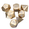 Pure Copper Polyhedral Dices Set Metal Role Playing Game Dice Gadget for Dungeons Dragon Games Gift