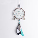 Green Beads Dream Catcher Wind Chimes Lace Style Feather Pendant Ornaments Handmade Decorations