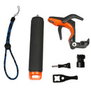 Floating Handle Grip for Gopro Hero 5 6 Black - Floating Handle Mount with Thumb Screw / Adjustable Wrist Strap / Wrench / Conversion Adapter / Trigger