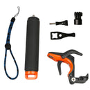 Floating Handle Grip for Gopro Hero 5 6 Black - Floating Handle Mount with Thumb Screw / Adjustable Wrist Strap / Wrench / Conversion Adapter / Trigger