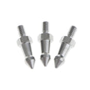 Stainless Steel 1/4'' Thread Replacement Tripod Spikes 3pcs Set for Benro Gizto Manfrotto Tripod Monopod 4cm, Silver