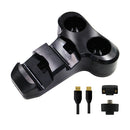 Quad Charging Station for PS Move Motion and PS4 Controller of SONY Playstation 4 PS4 (Dual Charger Dock for DualShock 4 Gamepad + Dual Charge Storage Port for PS Move), Black