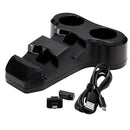 Quad Charging Station for PS Move Motion and PS4 Controller of SONY Playstation 4 PS4 (Dual Charger Dock for DualShock 4 Gamepad + Dual Charge Storage Port for PS Move), Black
