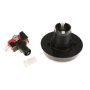 60mm Round Arcade Push Button 12V LED Lamps Switch for Large Machine Projects / Arcade Games Video Player Replace Accessories - White