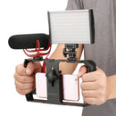 U-Rig Pro Smartphone Video Rig 3 Shoe Mounts Filmmaking Case Handheld Phone Video Stabilizer Grip Tripod Mount Stand for iPhone X 8 8 Plus Samsung S8 and More
