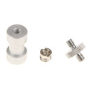 1/4 Inch and 3/8 Inch Converter Threaded Screws Adapter Mount Set for Camera/ Tripod/ Monopod/ Ballhead/ Light Stand/ Shoulder Rig, Set of 3