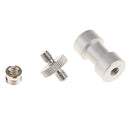 1/4 Inch and 3/8 Inch Converter Threaded Screws Adapter Mount Set for Camera/ Tripod/ Monopod/ Ballhead/ Light Stand/ Shoulder Rig, Set of 3