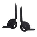 Couple of Luggage Repair Caster Wheels Replacement for Suitcase Black D011