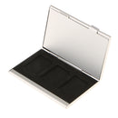 6 in 1 Aluminum Storage Box Bag Memory Card Case Holder Wallet Double-layer for SD SDHC SDXC MMC (3 + 3 ) -Silver
