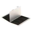 6 in 1 Aluminum Storage Box Bag Memory Card Case Holder Wallet Double-layer for SD SDHC SDXC MMC (3 + 3 ) -Silver