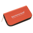 Memory Card Carrying Case Pouch - Suitable for SDHC SD CF and SM Cards - 8 Pages & 22 Slots - Media Storage & Organization (Orange)