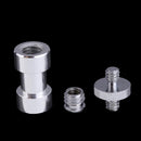 1/4'' and 3/8'' Converter Threaded Screws Adapter Mount Set for Camera/ Tripod/ Monopod/ Ballhead/ Light Stand/ Shoulder Rig, Set of 3
