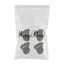 4 Pieces Replacement Travel Luggage / Trolley Case Universal Swivel Casters Dual Roller Bearing Wheels for DIY / Repair [YJ-2012] - Black