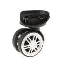 4 Pieces Replacement Travel Luggage / Trolley Case Universal Swivel Casters Dual Roller Bearing Wheels for DIY / Repair [YJ-003] - Black