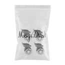 4 Pieces Replacement Travel Luggage / Trolley Case Universal Swivel Casters Dual Roller Bearing Wheels for DIY / Repair [YJ-003] - Black