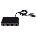 For Wii U GameCube Controller Adapter, GameCube NGC Controller Adapter for Wii U,Nintendo Switch and PC USB Easy to Plug and No Driver Need 4 Port GameCube Adapter