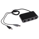 For Wii U GameCube Controller Adapter, GameCube NGC Controller Adapter for Wii U,Nintendo Switch and PC USB Easy to Plug and No Driver Need 4 Port GameCube Adapter