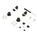 For Dualshock 4 PS4 Controller L1 R1 L2 R2 Trigger Springs Buttons + 2 Joystick Thumb Sticks + 1 Set Conductive Rubber + 4 x Springs + Screwdriver