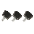 Universal Rubber Tripod Feet Non-slip Pad with 3/8" Screw For Tripod Monopod 25mm - Pack of 3